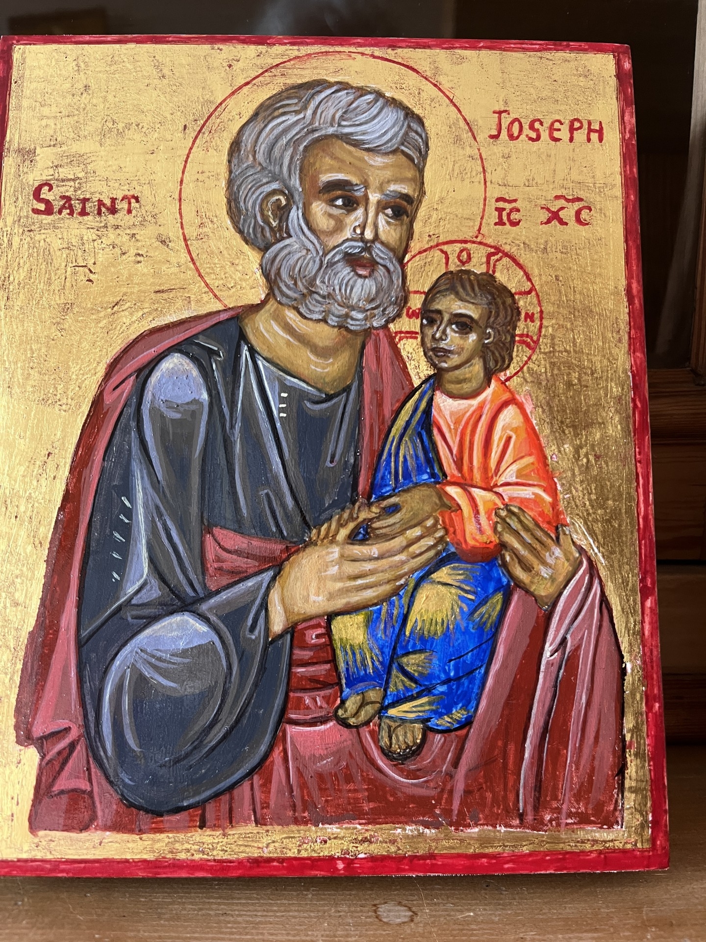 Icone st  Joseph  et  l'  Enfant  Jesus 